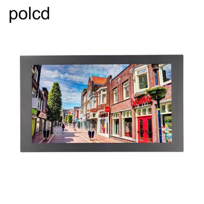 Chine Polcd 17,3 affichage à cristaux liquides d'écran tactile inclus par pouce de l'intense luminosité 2K HD de caisse en métal surveille pour industriel à vendre