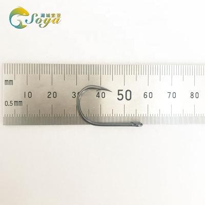 China Fishing Activity ISEAMA Outdoor Single Hook with Ring High Carbon Steel Fishing Hooks for sale