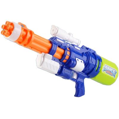 China Plastic 2022 High Pressure Squirt Big Water Gatling Water Gun 960ml Large Capacity For Kids Summer Beach for sale