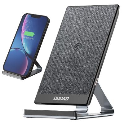 China Universal New Dropshipping DUDAO A10R 2021 RoHS High Quality Table Desktop Mobile Phone QI 15W Fast Charging Wireless Charger Stand for sale