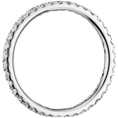 China CLASSIC pave Diamond Eternity Band Classic 925 Sterling Silver Rhodium Jewelry to pave velvet ribbon ring for sale