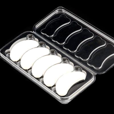 China Custom 1 Pair Empty Lash Tray Clear Plastic Eyelash Packaging Tray for sale