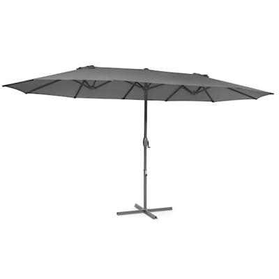 China New Design Durable Steel Crank Umbrella Outdoor Beach Patio Beach Patio Stable With Low Cross Stand for sale