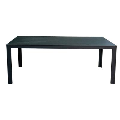 China 200x95cm Simple Minimalist Style Garden Dining Table 200x95cm Outdoor Aluminum Patio Coffee Table Party Furniture for sale