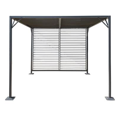 China 100% Waterproofing Pergolas Sun Shade Outdoor Aluminum Pergolas Steel Gazebo With Canopy Garden Shed Patio Sun Shade Gazebos For Backyard BBQ for sale