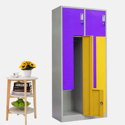 China (Others) Double Color Closet Design Commercial Storage Adjustable Bulk Lockers For Gym for sale