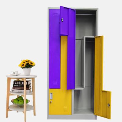 China (Others)Storage School Furniture Locker 4 Door Gym Metal Adjustable Steel Lockers for sale