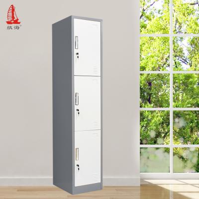 China Europe Style Adjustable Wardrobe Bag Package Locker Chinese Wardrobe 3 Door (Other) for sale