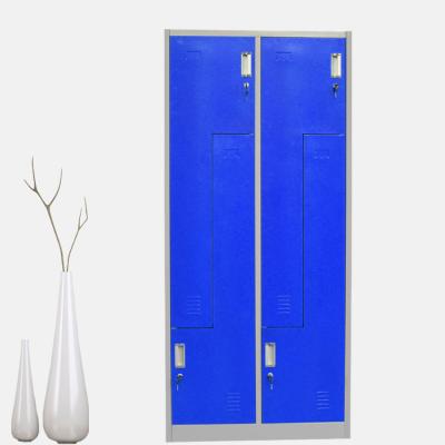 China Blue Staff (Others) Maid Price 4 Door Adjustable Wardrobe Metal Gym Lockers For Sale for sale