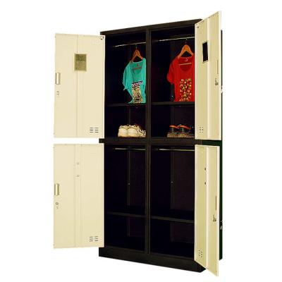 China Factory price customized steel metal wardrobe clothes locker cabinets office use simple design for sale