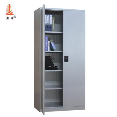 China Steel Cabinet (Other) Light Gray Office Storage Double Swing Metal Door Closet Cheap Height Adjustable Full Design for sale