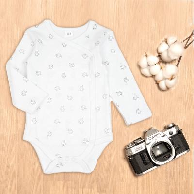 China New Design Long Sleeve Baby Bodysuit Wholesale Organic Cotton Kids Clothes for sale