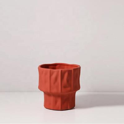 China Eco-friendly Ceramic Modern House Decoration Morandi Style Flower Vase Ceramic Flower Vase for sale