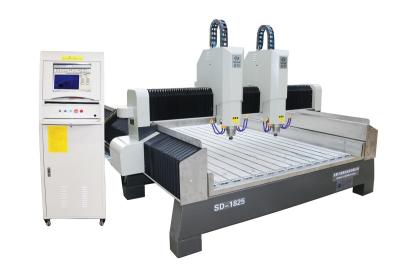 China Furniture CNC Engraving Machine Double Head Coffin With Servo Motor for sale
