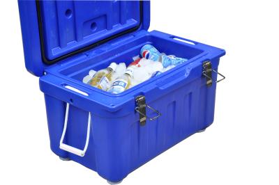 China 35 Liter Premium Blue Plastic Cooler Box for Fishing | Camping|Hunting for sale
