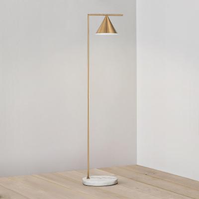 China Modern modern floor lamp stand hotel rooms are decorated with gold marble floor lamps for sale