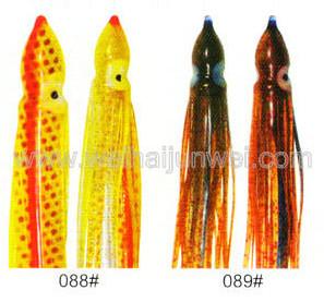China Soft squid skirt fishing lure size:3