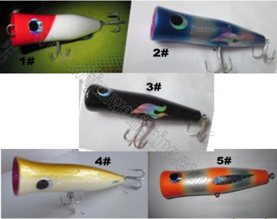 China new style12cm/10g,16cm/150g,120cm/180g many colors choice Wooden popper fishing lure for sale