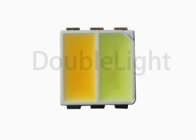 China Conjoined Bi color- Warm white and white SMD LED 5050 6 Pins Diode 2800-3200K ,6000-7000K, RGB and four clolors for sale
