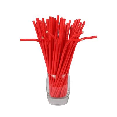 China Bar Accessary Colorful Flexible Disposable Paper Drinking Straws For Wedding Party Restaurant Juice for sale