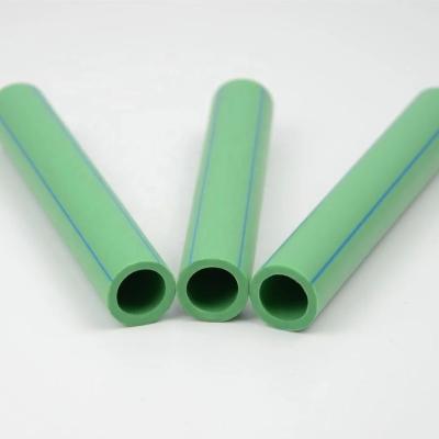China Full PPR Pipe Pn20 Pn25 4m/PCS Polyethylene Plastic Water PPR Plastic Pipe Construction Form Polyethylene Tubo PPR Verde Green Color for sale
