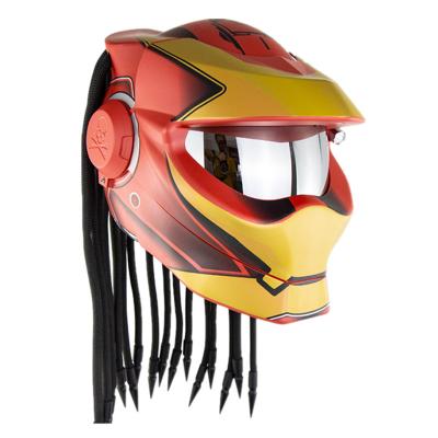 China DOT Predator Outdoor Activity Helmet Full Face Motorcycle Helmet Ironman Motorcycle Street Speed EEC Retro Approved Cool Casco Moto for sale