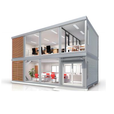 China Mid-Century Modern folding house expandable modular home 20ft 40ft living homes prefab house expandable container house home office for sale