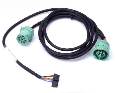 China Hembra verde de Deutsch 9-Pin J1939 a Molex 20 cable masculino de Pin Female y del adaptador en Y J1939 en venta