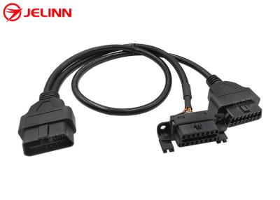 China OBD2 OBDII Male to BMW OBD2 Female and OBD2 Female Splitter Y Cable for sale