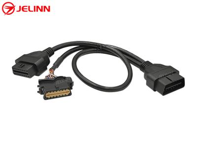 China OBD2 OBDII Male to Renault OBD2 Female and OBD2 Female Splitter Y Cable for sale