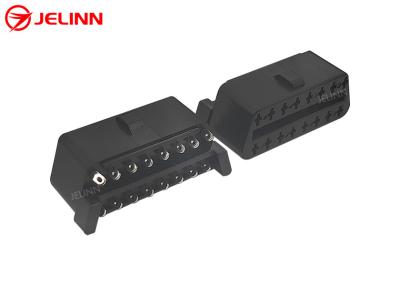 China 16 Pin J1962 OBD2 OBDII Female Connector with Straight Pins at The Back for sale