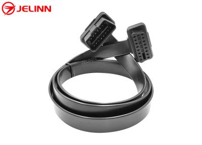 China OBD 2 OBD2 Extension Cable J1962 Male to Female OBDII Connector Extender With 16-core Wires for sale