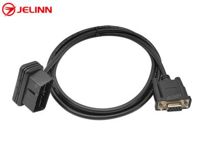 China J1962 Right Angle OBD 2 OBD2 16 Pin to RS232 DB9 Connector Cable for sale