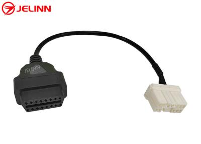 China 12 Pin to OBD 2 OBDII Diagnostic Cable 12Pin to 16pin OBD2 Wire Harness for Tesla Model S Year 2015 or Older for sale