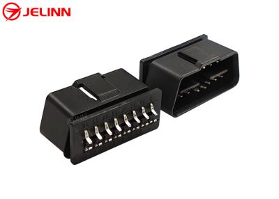China Customize J1962 16 Pin 24V OBD 2 OBD2 OBDII Male Connector With Curved Pins for sale