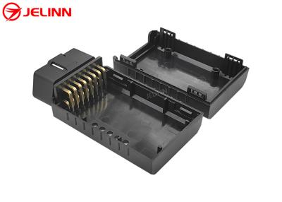 China OBD 2 OBD2 Enclosure Housing and Male Plug With Right Angle Pins for sale