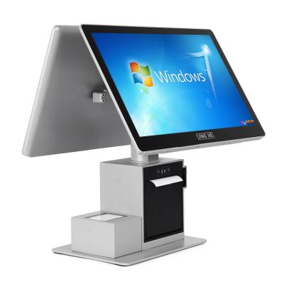 China Magnesium Aluminum Alloy 15.6 Inch Touch Monitor System Point Of Sale With Built-in 80mm Thermal Receipt Printer Touch POS Machine for sale