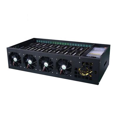 China With Best Quality 8 Fan GPU Case Chassis 8 Fans Speed Fit With Full Power Supply Graphics Cards Chassis for sale