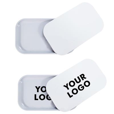 China Popular Wholesale customized tinplate plates smoking dish food grade iron plates metal trays customized rolling tray for sale