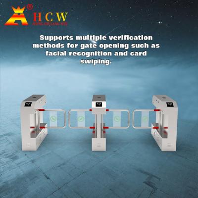 China Stärke-Edelstahl automatisches des Schwingen-Sperren-Drehkreuz-Fußgängerflugsteig-1.5mm zu verkaufen