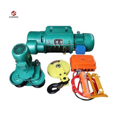 China 2020 Hotels China Best Price 1ton 2ton 3ton 5ton 10ton 18m Extra Meter Cable Pulling CD MD Electric Wire Rope Block Chain Hoist for sale