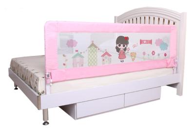 China Convenient Single Hand Folding Bed Rails For Adults / Princess Bed Rail Pink for sale