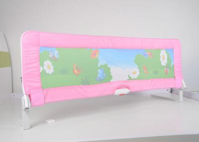 China 1.25m Toddler Bed Guard Rails For King Size Bed , Pink for sale