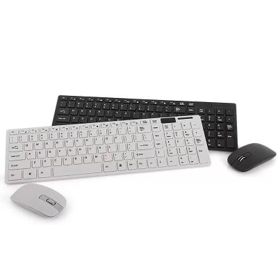 China Slim 2.4G Ameely 2.4G Desktop Computer Combo Wireless Keyboard and Mouse Combo for sale