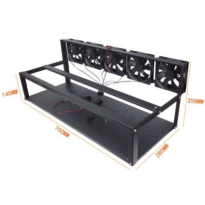China 6 GPU Motherboard Bracket Open Air Mining Rig 8 Gpu Server Case 245MM for sale