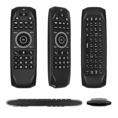 China 2.4GHz Radio Remote+ Air Mouse+IR Learning + Backlit+ Voice YDXT G7RPRO Air Fly Mouse Voice Control Blueto0th Gyro With IR Learning Function Support Customization For HD Led TV liquid crystal display for sale