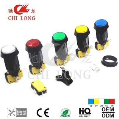 China Revestimento personalizado do branco translúcido de interruptor de tecla do jogo de arcada do tamanho à venda