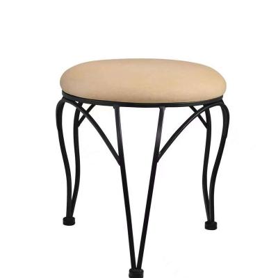 China Modular METAL VANITY STOOL bedroom furniture home furniture fabric feature and good quality products for sale