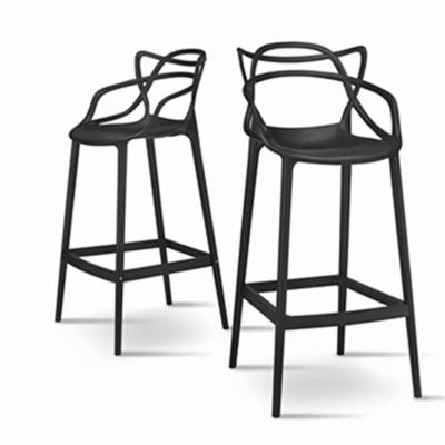 China Minimalist Hot Selling bar chair Modern Furniture Color Material PP board with customized color for sale