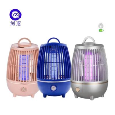 China USB Rechargeable Bug Zapper Lamp With High Voltage 2700V Newest Design Cleaning Brush And Li Battery for sale